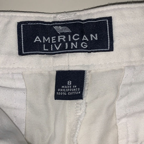 American Living // White Bermuda Shorts - Picture 3 of 5